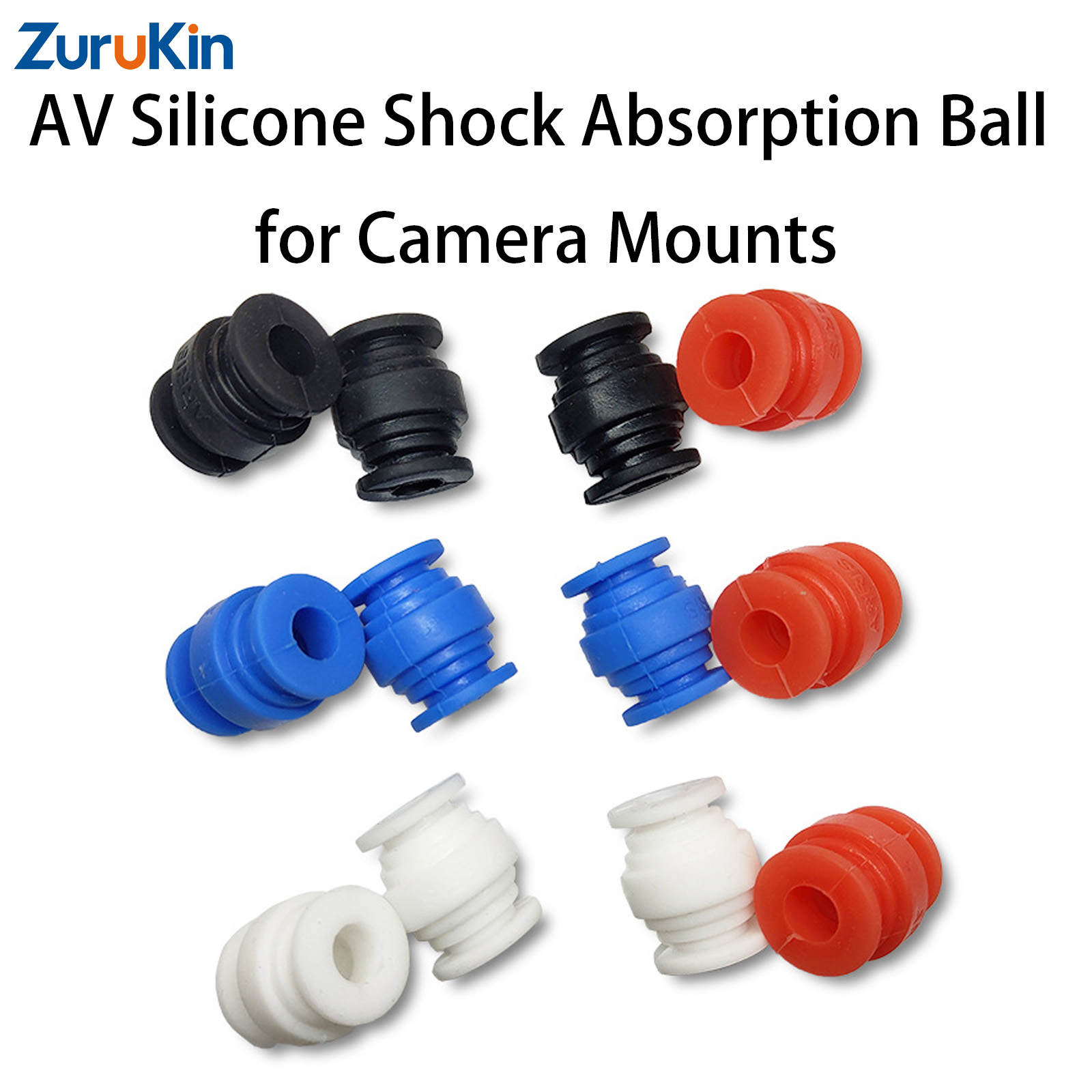 Drone Gimbal Mount - 12 قطعة من كرات السيليكون المطاطية