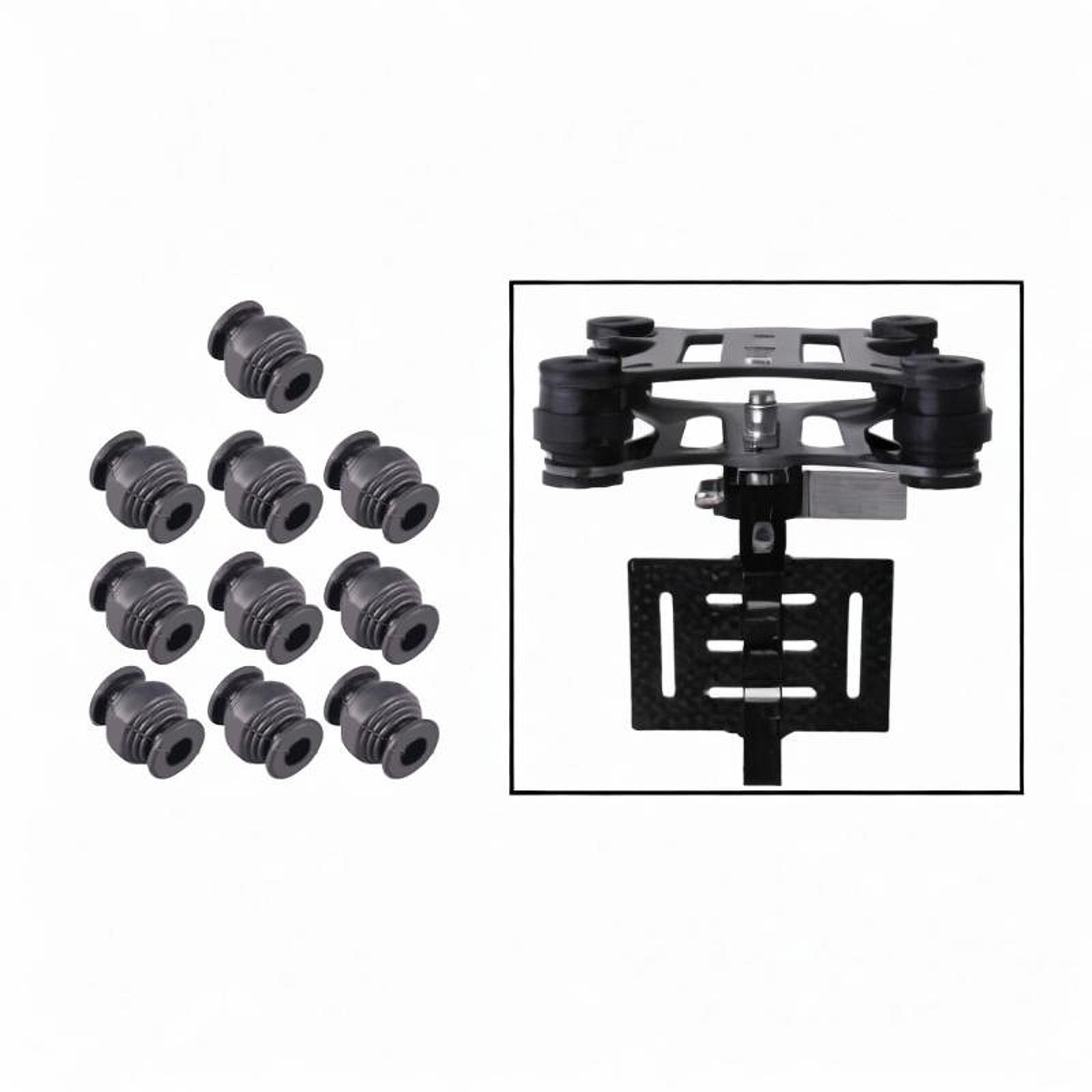 10 قطع كرات مطاطية للتخميد كرا - مراجعة Drone Gimbal Mount وسعره