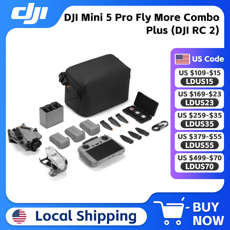 DJI Mini 5 Pro Fly More Combo  - مراجعة Drone Gimbal 2 Axis وسعره
