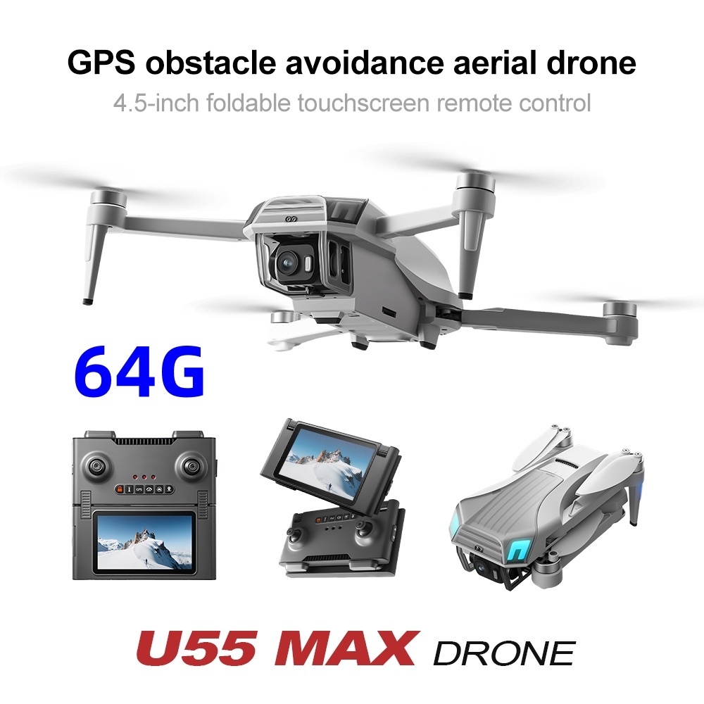 طائرة NCZOBOE U55 بدون طيار اح - مراجعة Drone Gimbal 2 Axis وسعره