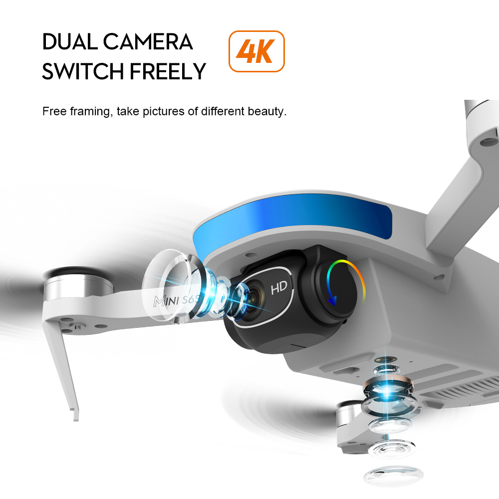 S6S نظام تحديد المواقع التدفق  - مراجعة Drone Gimbal 2 Axis وسعره